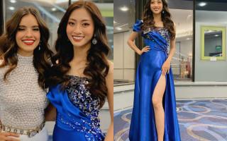 Lương Thùy Linh mặc váy xẻ cao quyến rũ, báo tin vui đầu tiên từ Miss World 2019